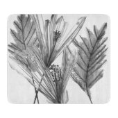 Planche À Découper Silhouette florale - gris (Devant)