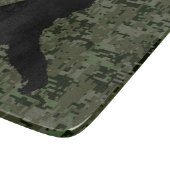 Planche À Découper Silhouette Gone Squatchin sur Camouflage numérique (Coin)