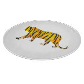 Planche À Découper Silhouette Tiger noir et orange (Coin)