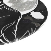 Planche À Découper Silhouette Wolf de nuit (Coin)
