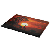 Planche À Découper Silhouettes africaines d'animal de coucher du (Coin)