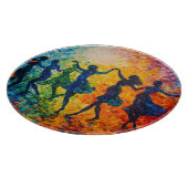 Planche À Découper Silhouettes colorées dansant (Coin)