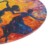 Planche À Découper Silhouettes colorées dansant (Coin)