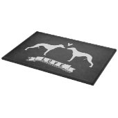Planche À Découper Silhouettes de Whippet Amour (Coin)