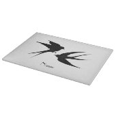 Planche À Découper Silhouettes d'oiseaux hirondelles Thunder_Cove (Coin)