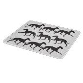 Planche À Découper Silhouettes Greyhounds italiennes (Coin)