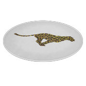 Planche À Découper Siloette léopard Brown et jaune (Coin)