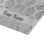 Planche À Découper Silver gray damask (Coin)