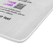 Planche À Découper Simple code QR minimal ajouter un logo nom de code (Coin)