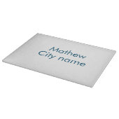 Planche À Découper simple lettre initiale monogramme ajouter votre no (Coin)
