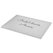 Planche À Découper simple minimal add your name text bridal shower t (Coin)