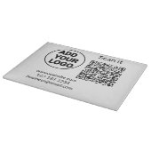 Planche À Découper Simple minimal q r code add logo scan code name we (Coin)