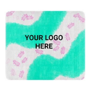 Planche À Découper SIMPLE MINIMAL TEXT STYLE GIFT green watercolor T