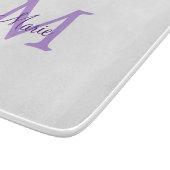 Planche À Découper simple minimum ajouter nom monogramme rose    redj (Coin)
