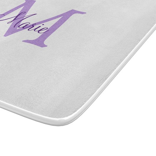 Planche À Découper simple minimum ajouter nom monogramme rose    redj (Coin)