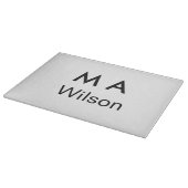 Planche À Découper Simple monogram add your name letter man minimal (Coin)