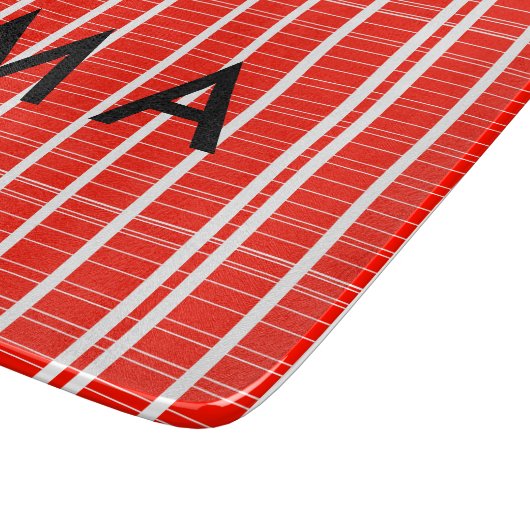 Planche À Découper Simple monogramme ajouter votre nom lettre man min (Coin)