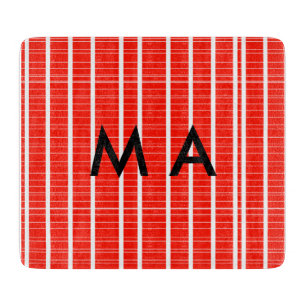 Planche À Découper Simple monogramme ajouter votre nom lettre man min