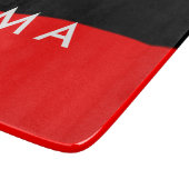 Planche À Découper Simple monogramme ajouter votre nom lettre man min (Coin)