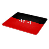 Planche À Découper Simple monogramme ajouter votre nom lettre man min (Coin)