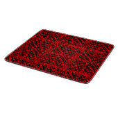 Planche À Découper Simple Scribble | Carreaux miroir | Rouge | (Coin)