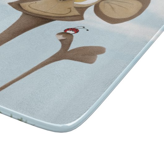 Planche À Découper Singe idiot et coccinelles (Coin)