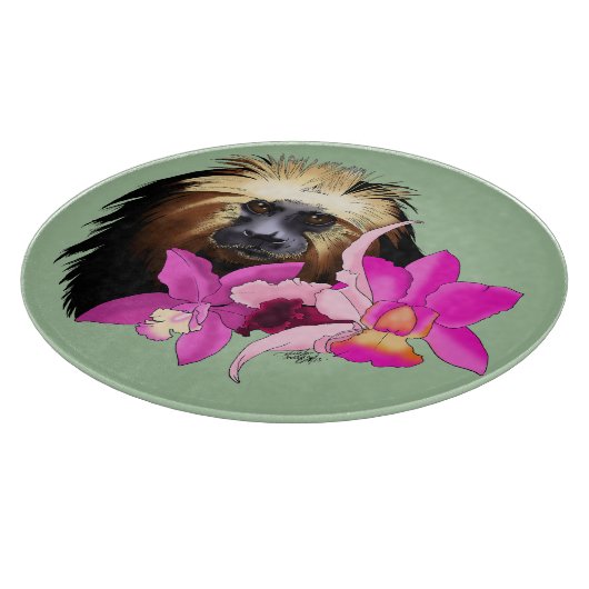 Planche À Découper Singe tamarin, Lion à tête dorée (Coin)