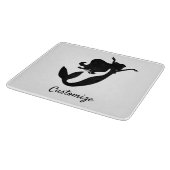 Planche À Découper Sirène à bord noir/blanc Thunder_Cove (Coin)