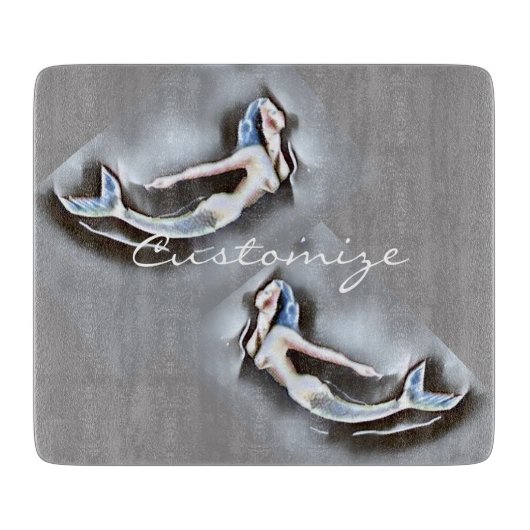 Planche À Découper Sirène de bain Thunder_Cove Grey (Devant)