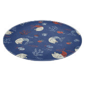 Planche À Découper Sirène de chat, motif transparent texturé. (Coin)