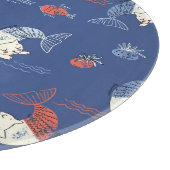 Planche À Découper Sirène de chat, motif transparent texturé. (Coin)