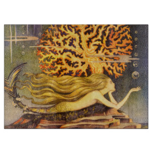 Planche À Découper Sirène vintage