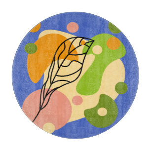 Planche À Découper Sites abstraits intéressants avec feuilles