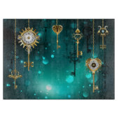 Planche À Découper Skeleton Keys on Green Background (Devant)