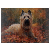 Planche À Découper Skye Terrier à l'automne Feuilles automne Inspire (Devant)