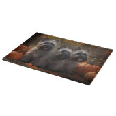 Planche À Découper Skye Terrier Chiot Automne Citrouille délice (Coin)