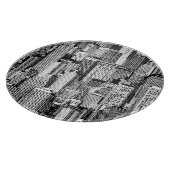 Planche À Découper Skyscraper City Texture Isométrique sans fil (Coin)