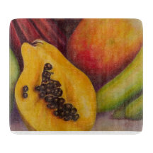 Slice of Paradise – Tropical Fruit Cutting Board