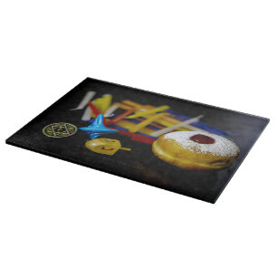 Planche À Découper SlipperyJoe Hanukkah nature morte symbolique fête