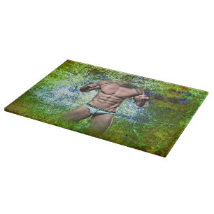 Planche À Découper SlipperyJoe's blanc musculaire sexy homme speedo n