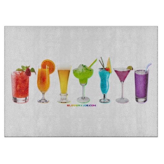 Planche À Découper SlipperyJoe's cheers alcools cocktails LGBTQIA gay (Devant)