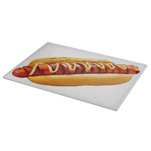 Planche À Découper SlipperyJoe's hot dog ambiance estivale BBQ niché