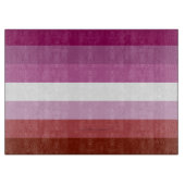 Planche À Découper SlipperyJoe's lesbian pride flag feminine communit (Devant)