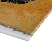 Planche À Découper SlipperyJoe's petit ours mot orange-brun pro (Coin)