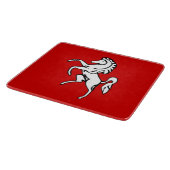 Planche À Découper Small glass cutting board with flag of Kent County (Coin)