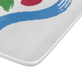 Planche À Découper Small glass cutting board with flag of Seoul (Coin)