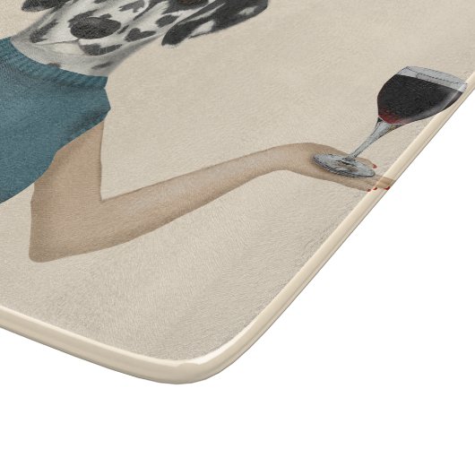 Planche À Découper Snob de vin dalmate (Coin)