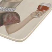 Planche À Découper Snob de vin du Labrador jaune (Coin)