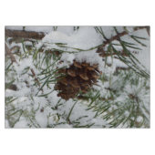 Planche À Découper Snowy Pine Cone I (Devant)
