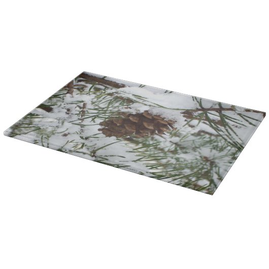 Planche À Découper Snowy Pine Cone I (Coin)